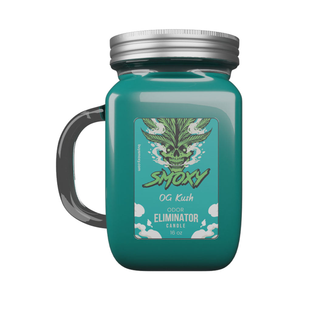 OG Kush Smoke Odor Candle in OG Kush color from Fat Ass Glass