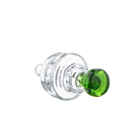 Oil Lamp Style Carb Cap Green Side View For Directional Airflow