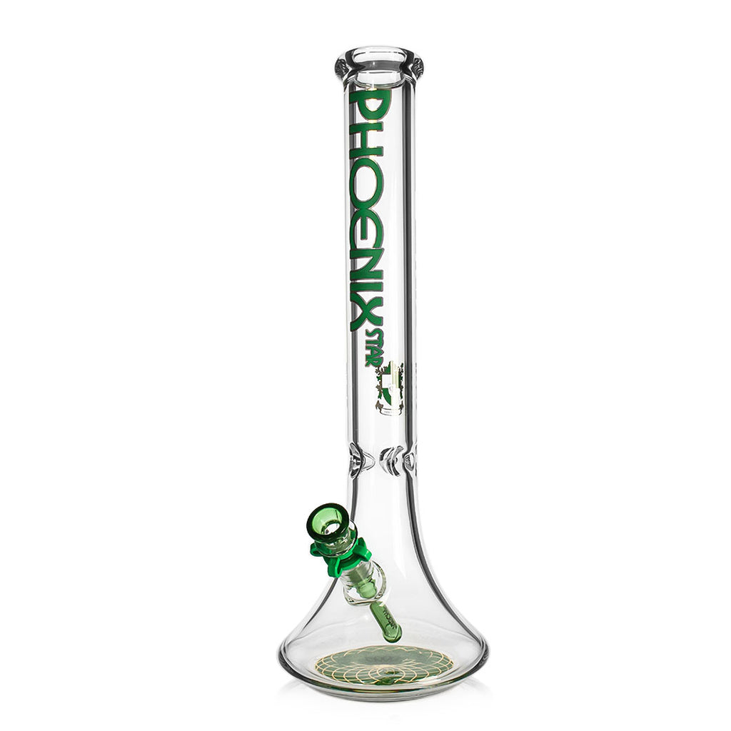 Order 18" Phoenix Star green beaker bong online, best price 