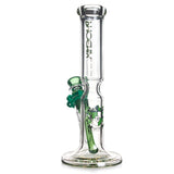 Buy green 10" Phoenix Glass Straight Tube Bong, quality glassware for sale 