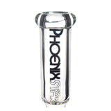 Phoenix Star logo on 10" Straight Tube Bong neck, available to buy online 
