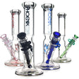 Multiple color options of 10" Phoenix Glass Straight Tube Bongs for sale 
