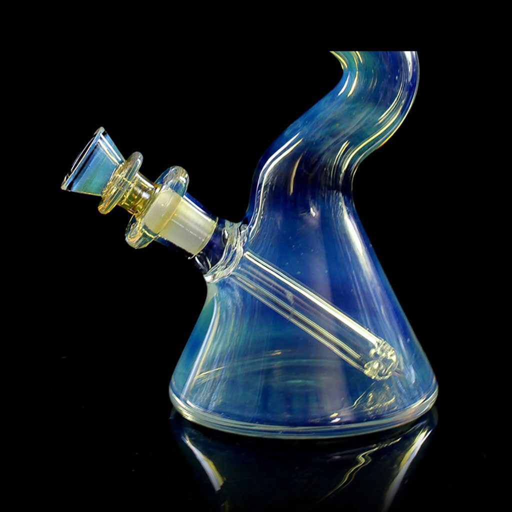 Buy 7.3 inch fumed bong Phoenix Glass bowl detail at Fat Ass Glass