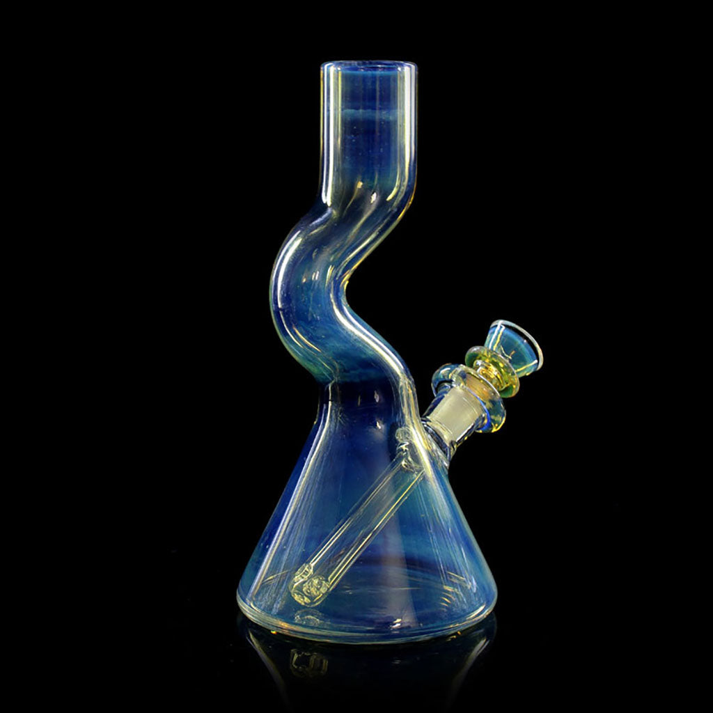 Buy 7.3 inch fumed bong Phoenix Glass z-shaped at Fat Ass Glass