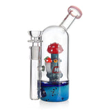 Pink Phoenix glass dab rig with specialty perc for sale at Fat Ass Glass, in stock with fast shipping and secure checkout.