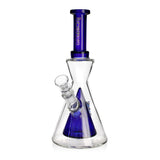 Shop Phoenix Star 10 inch pyramid perc beaker bong in blue online 