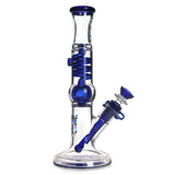 Shop 11 inch freezable Phoenix Star glycerin straight tube bong with blue accent – order online for cold, smooth hits 