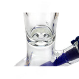 Phoenix Star 12 inch helix glass beaker bong mid part view
