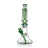 Phoenix Star 13 inch portable freezable coil bong in green with matching bowl and base