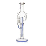 Buy Phoenix Star 15.5 inch straight tube recycler bong in blue – premium glass for sale at Fat Ass Glass 