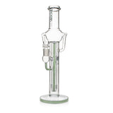 Purchase Phoenix Star 15.5 inch straight tube recycler bong in green – order online for fast shipping 