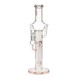 Phoenix Star 15.5 inch straight tube recycler bong in pink – buy premium glass bongs online at Fat Ass Glass 