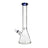 Phoenix Star 15 inch thick beaker bong with blue rim – order premium glass bongs
