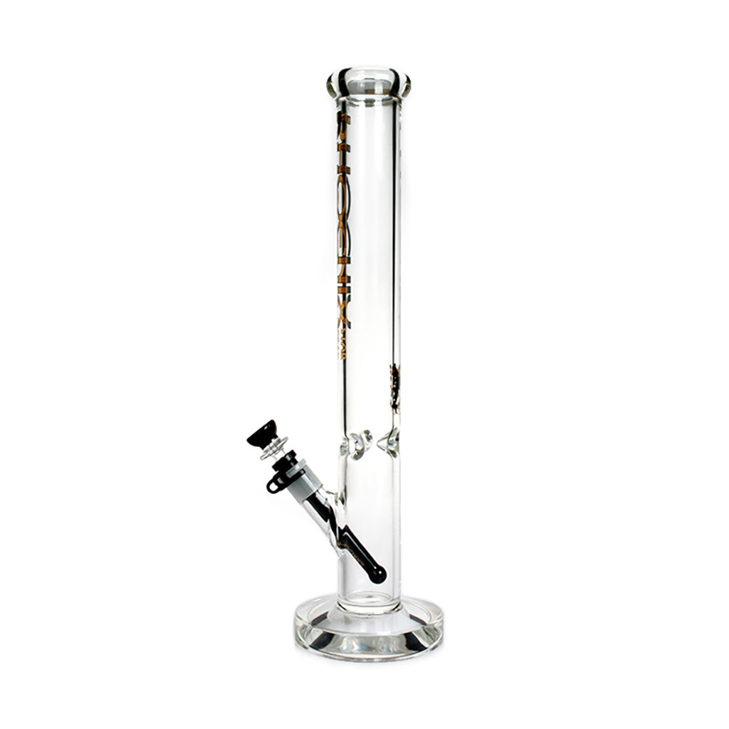 Buy Phoenix Star 18 inch straight tube bong with black accent – premium 7mm glass