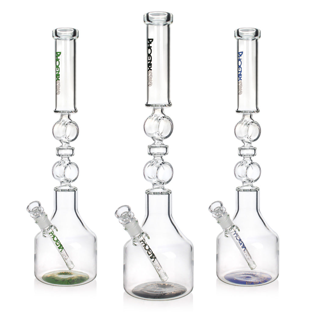 Phoenix Star 20.5 inch circular base bongs in multiple colors for sale at Fat Ass Glass 