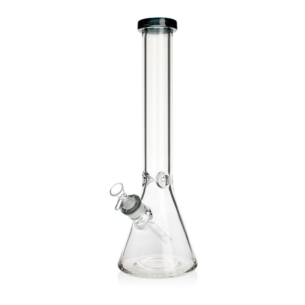 Phoenix Star 7mm 15 inch thick beaker bong with black rim – shop online for heavy-duty glass bongs