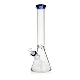 Purchase Phoenix Star 7mm 15 inch thick beaker bong with blue rim – best quality available at Fat Ass Glass