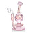 Phoenix Star 8 inch pink orb recycler dab rig with 14mm quartz banger.
