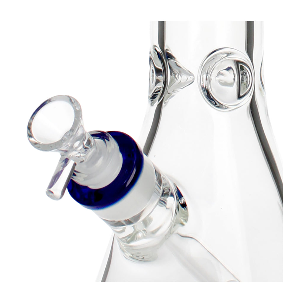 Closeup of blue joint Phoenix Star beaker bong – buy high quality glass online