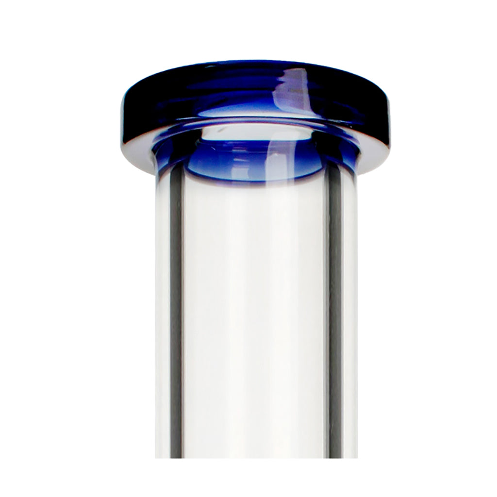 Phoenix Star beaker bong blue rim mouthpiece closeup – shop premium bongs