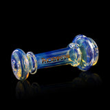 Phoenix Star compact silver fumed Puffco Peak Pro glass attachment shown on its side, available at Fat Ass Glass for an easy upgrade. 