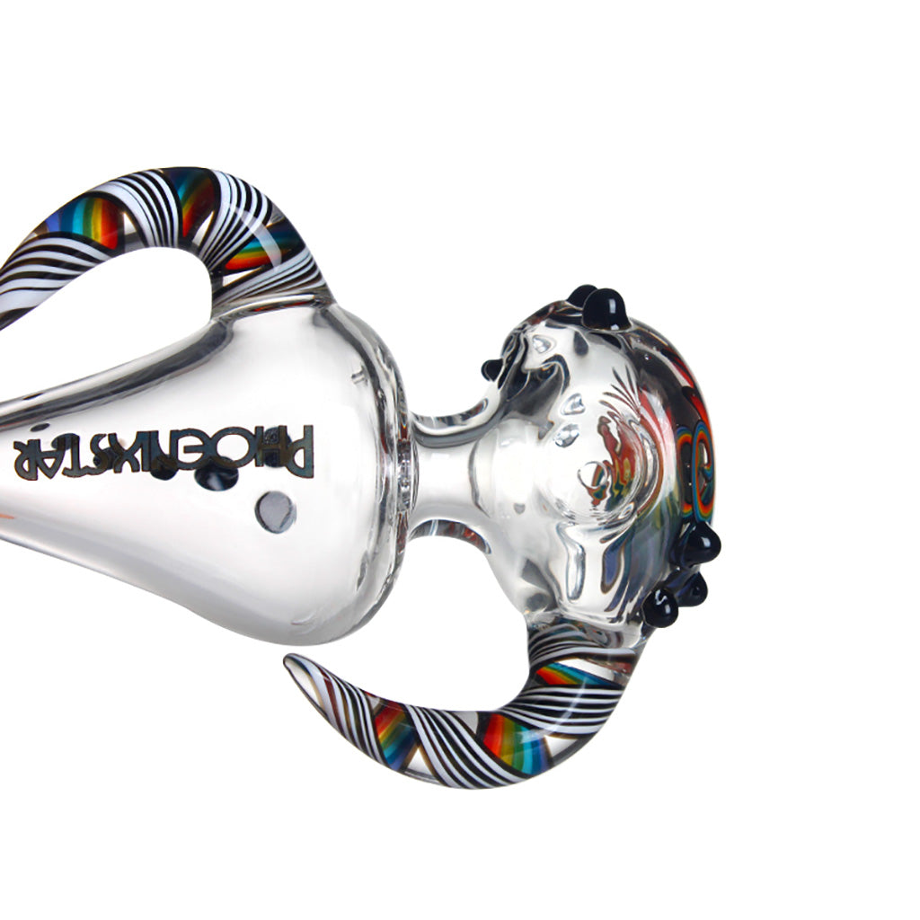 Helix Function Phoenix Star Dry Pipe with Rainbow Handle – Buy Glass Pipe Online 
