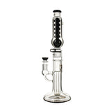 Full view of the black Phoenix Star glycerin condenser recycler bong with showerhead perc and glycerin chamber, for sale now at Fat Ass Glass.                  