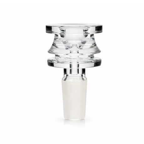 Phoenix Star Heavy Top 14mm Bong Bowl with a 14mm male joint and clear glass wide grip top.