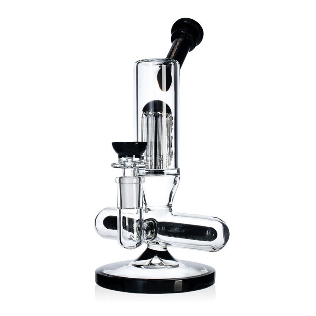 Black Phoenixstar glass bong with seven arm tree percolator for sale at Fat Ass Glass, in stock and ready to ship.
