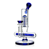 Blue Phoenixstar glass bong with seven arm tree percolator to buy online at Fat Ass Glass with fast shipping.
