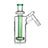 Green Phoenix Star showerhead perc ash catcher with 14mm female to male joint and 45 degree angle.