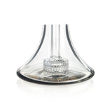 PHX 7 inch hourglass body matrix perc glass mini bubbler with black base view at FGC