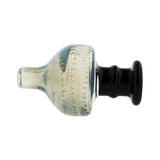 Pointed Dome Carb Cap In Blue Two-Tone Glass Side View Available At FGC