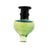 Pointed Dome Carb Cap In Green Two-Tone Glass Front View Available At Fat Ass Glass