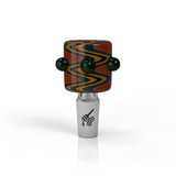 CYLINDER ZIG ZAG STRIPPED FLOWER BOWL PIECES