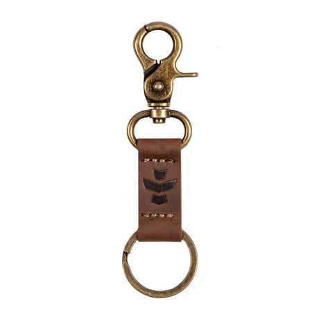 REVELRY SUPPLY LEATHER SWIVEL CLIP KEYCHAIN
