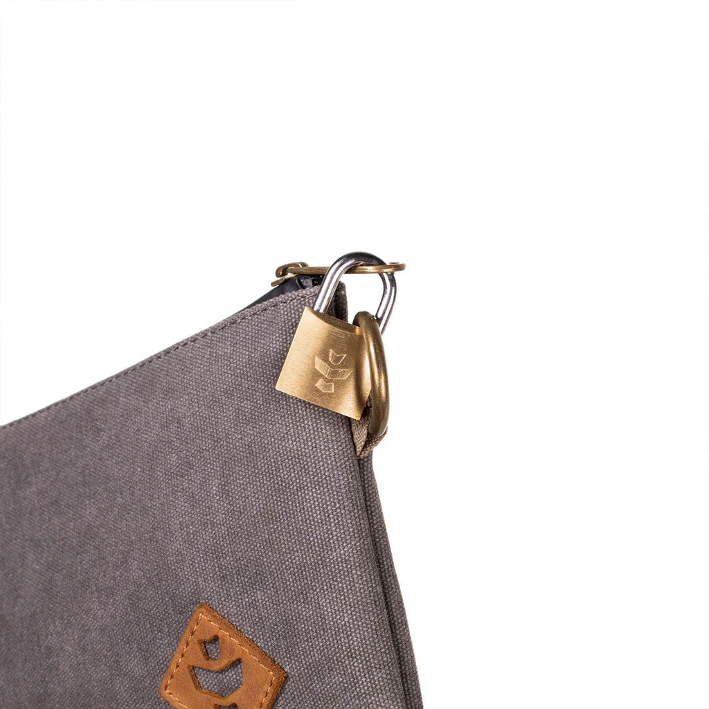 REVELRY THE BROKER SMELL PROOF ZIPPERED STASH BAG