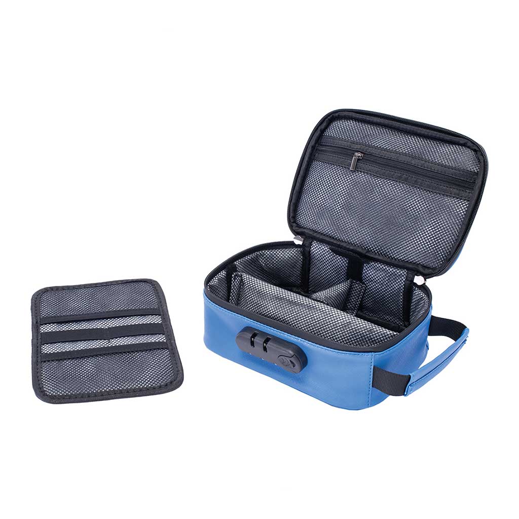 9IN X 6.5IN X 3.5 SMELLPROOF BAG - CLASSIC BLUE