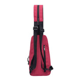 12IN X 6IN X 2IN SMELLPROOF SLING BAG - WINE RED