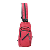 12IN X 6IN X 2IN SMELLPROOF SLING BAG - WINE RED