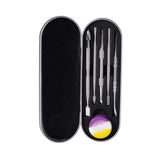 STAINLESS STEEL DABBERS SET WITH SILICONE & TIN