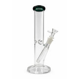 STRAIGHT TUBE BONG WITH ICE CATCHER AND ROUND BASE