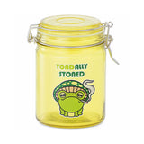 GLASS JAR WITH CLASP