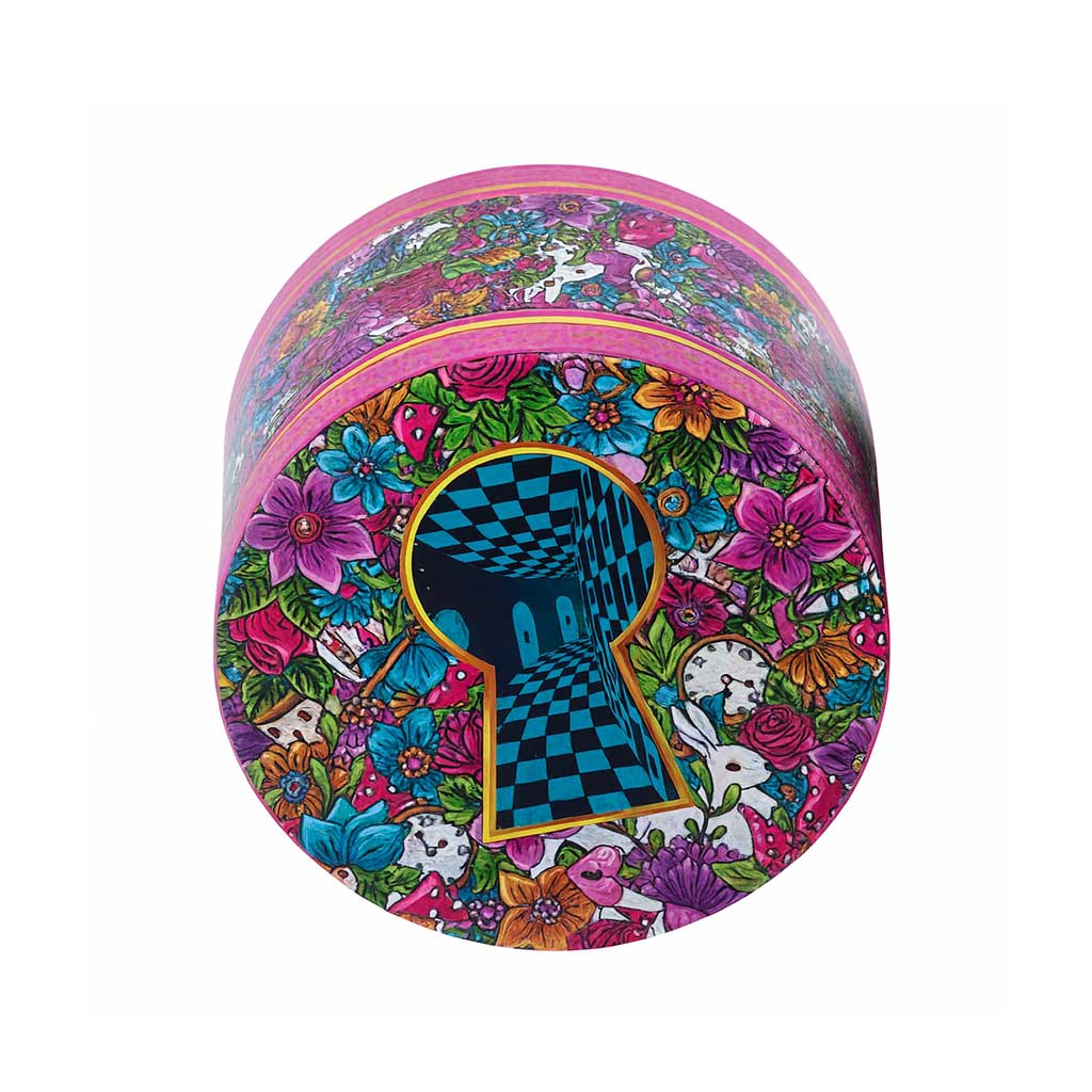 Keyhole Trippy Trippy Keyhole Wacky Grinder | Herb Crusher | Honeybee Herb – fatassglass
