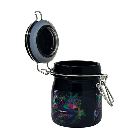 TRIPPY LIPS CLAMPING LID STORAGE JAR