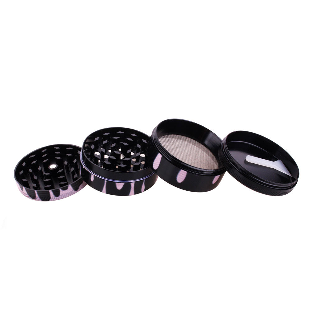 COLOR DRIP ALUMINUM 4-PIECE HERB GRINDER