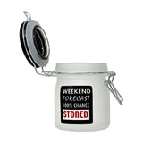 WEEKEND FORECAST STORAGE JAR