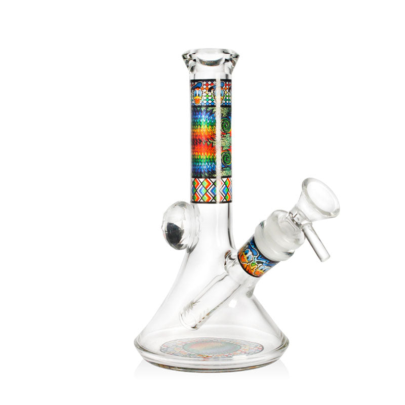 7-inch WigWag Beaker Box Set front view showing colorful WigWag glass design