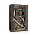 WigWag Beaker Box Set 7-inch glass bong securely packed in a foam box with bowl piece