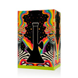 Psychedelic rainbow packaging design of the 7-inch WigWag Beaker Box Set by Phoenix Star
